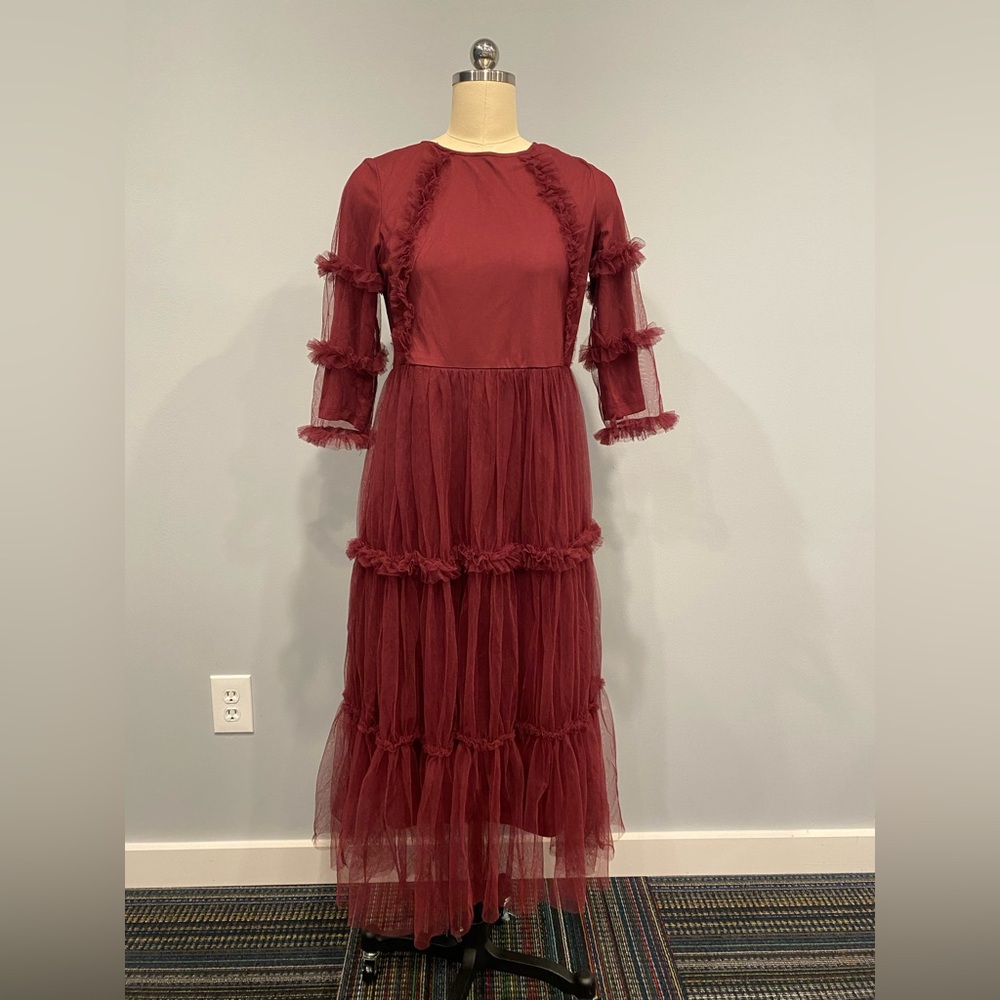 Dainty Jewells- Maroon dress
